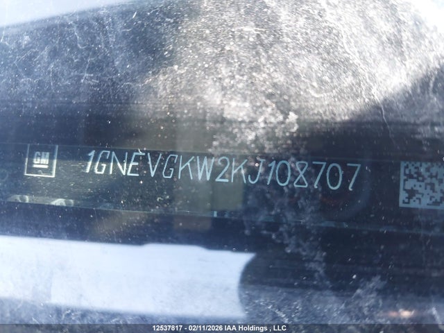 1GNEVGKW2KJ108707 Chevrolet Traverse Lt