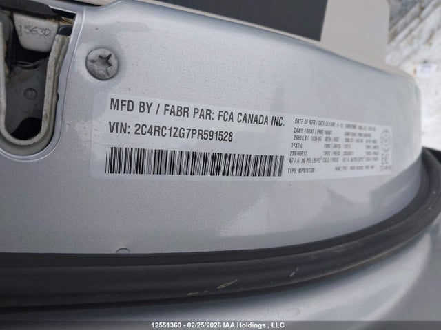 Aukcja sprzedaży 2023 Dodge Grand Caravan, vin: 2C4RC1ZG7PR591528, numer aukcji: 12551360