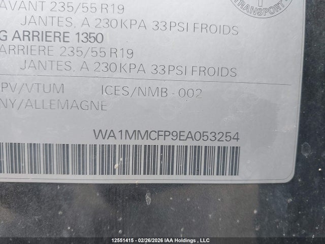 Продаж на аукціоні авто 2014 Audi Q5 Tdi Technik, vin: WA1MMCFP9EA053254, номер лоту: 12551415