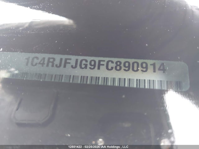 Aukcja sprzedaży 2015 Jeep Grand Cherokee Summit, vin: 1C4RJFJG9FC890914, numer aukcji: 12551422