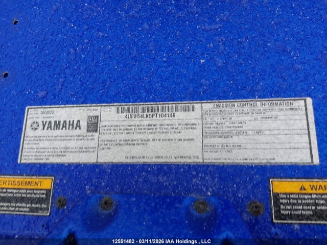 4UF8S4LK5PT104146 Yamaha Sidewinder