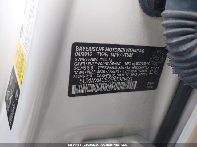 5UXWX9C50H0D96431 BMW X3 Xdrive28i
