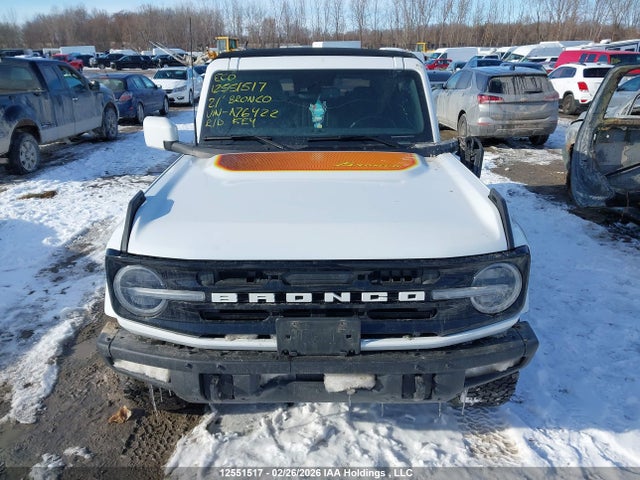 Aukcja sprzedaży 2021 Ford Bronco Outer Banks, vin: 1FMDE5BH4MLA76422, numer aukcji: 12551517