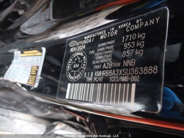 Продаж на аукціоні авто 2025 Hyundai Venue Essential, vin: KMHRB8A3XSU363888, номер лоту: 12551563