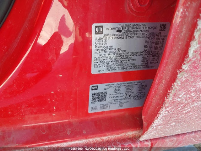 1GTPUAEK8PZ170793 GMC Sierra K1500