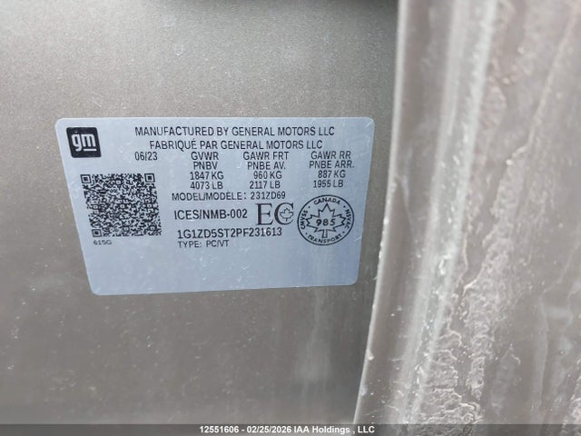Chevrolet MALIBU LT 2023 1G1ZD5ST2PF231613 Image 9