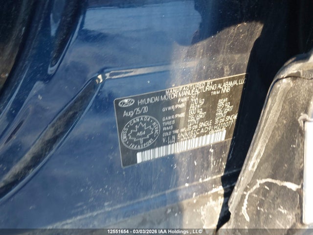 5NMS2CAD9LH270077 Hyundai Santa Fe Essential Awd With Smartsense Package