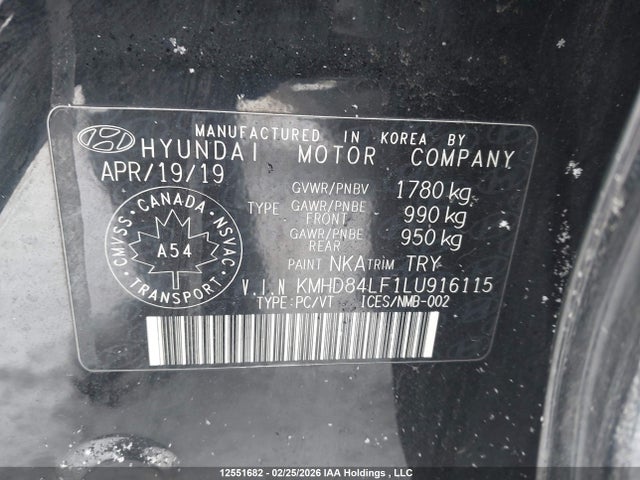 KMHD84LF1LU916115 Hyundai Elantra Preferred Auto Ivt