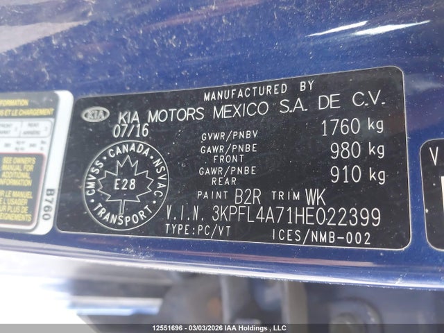 3KPFL4A71HE022399 KIA Forte Ex/ex Luxury/ex+/lx/lx+