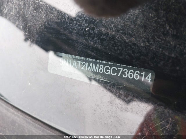 5N1AT2MM8GC736614 Nissan Rogue S/sl Premium/sv