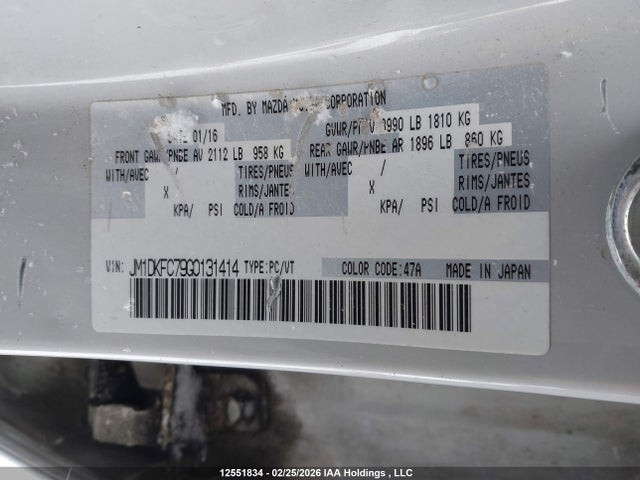 JM1DKFC79G0131414 Mazda Cx-3 Gs