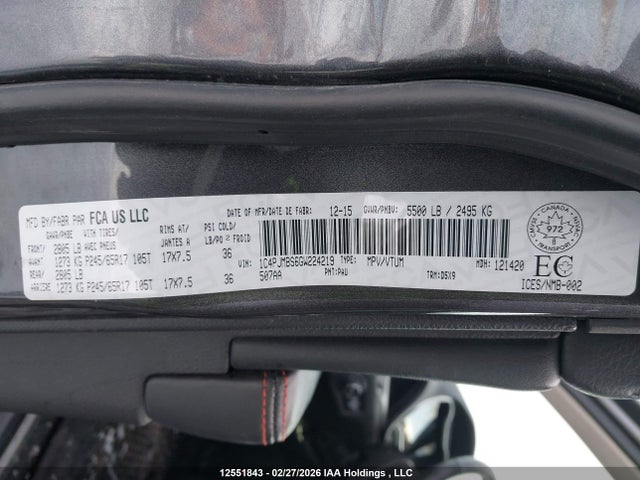 1C4PJMBS6GW224219 Jeep Cherokee