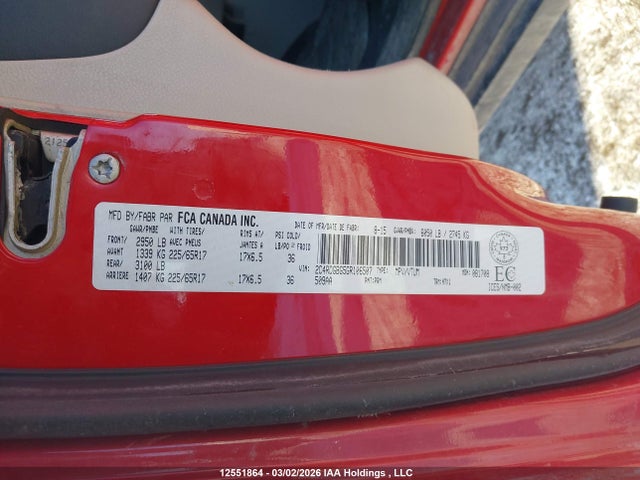 Aukcja sprzedaży 2016 Dodge Grand Caravan Se/sxt, vin: 2C4RDGBG5GR106507, numer aukcji: 12551864