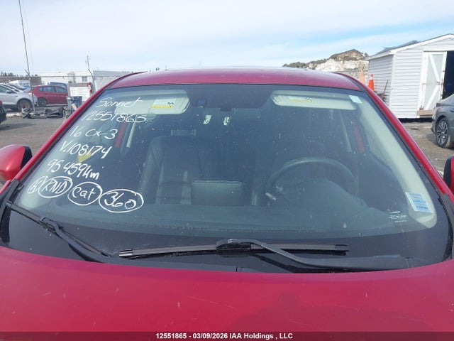 12551865 :رقم المزاد ، JM1DKBC79G0108174 vin ، 2016 Mazda Cx-3 Gs مزاد بيع
