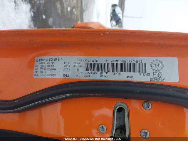 1C6RR7KT7KS611347 Dodge RAM 1500