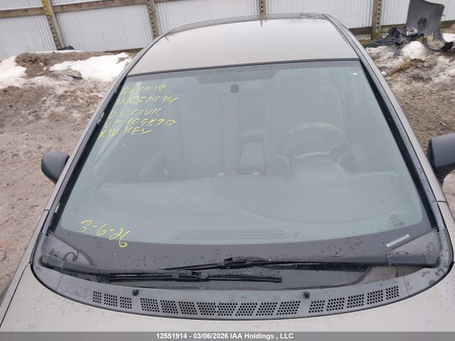 12551914 :رقم المزاد ، 2HGFA16408H109879 vin ، 2008 Honda Civic مزاد بيع