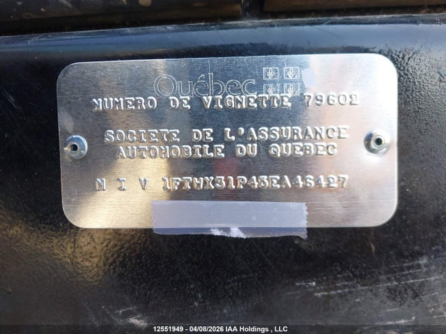 Продажа на аукционе авто 2005 Ford F-350 Lariat/xl/xlt, vin: 1FTWX31P45EA46427, номер лота: 12551949