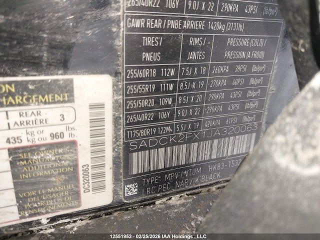 Jaguar F-pace Prestige 2018 SADCK2FX1JA320063 Image 9