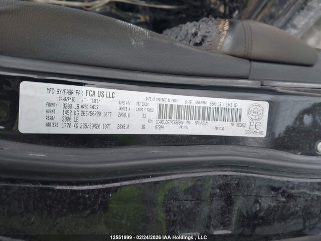 1C4RDJDG7HC638944 Dodge DURANGO GT