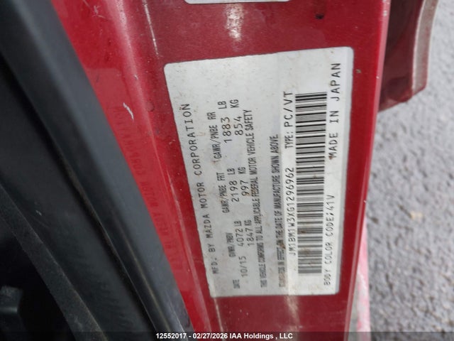 JM1BM1W3XG1296962 Mazda 3 TOURING