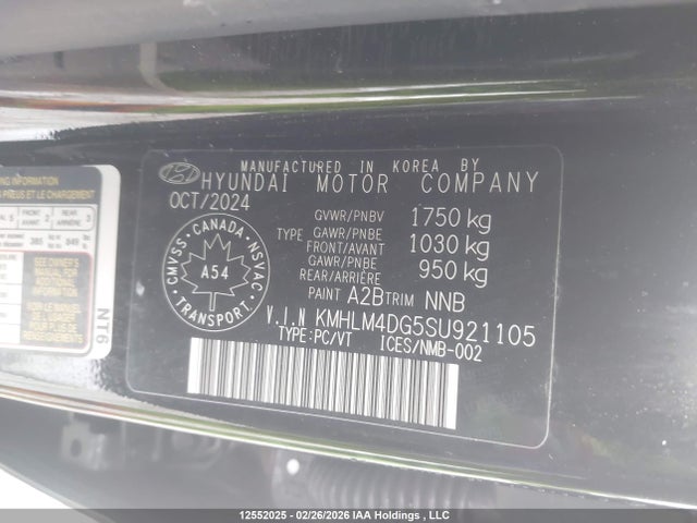 KMHLM4DG5SU921105 Hyundai Elantra Preferred