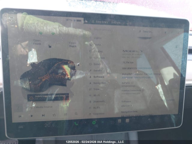 Aukcja sprzedaży 2024 Tesla Model Y, vin: LRWYGDEE6RC658988, numer aukcji: 12552026