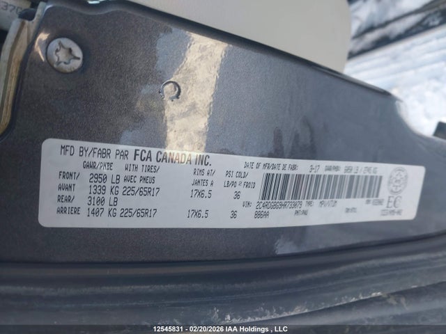 2C4RDGBG9HR733079 Dodge Grand Caravan Cvp/sxt