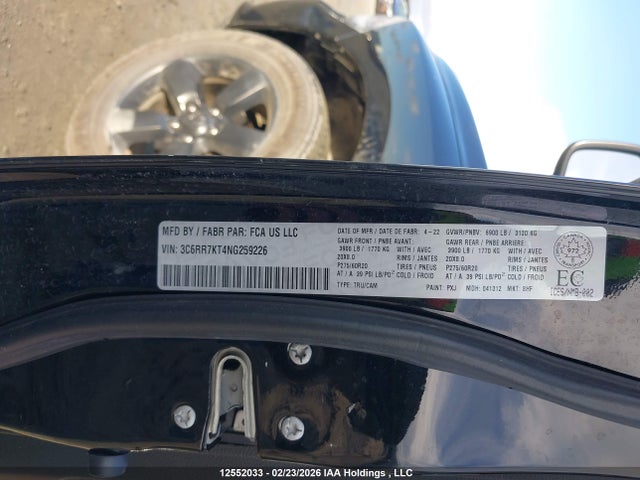 RAM 1500 Classic Tradesman 2022 3C6RR7KT4NG259226 Image 9