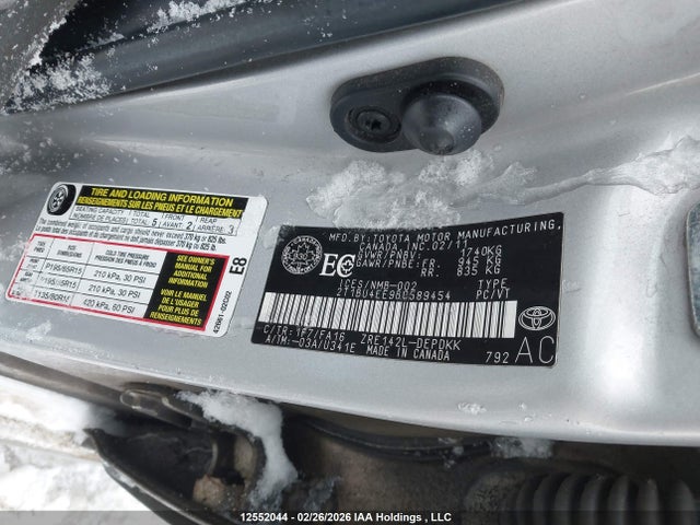 Продажа на аукционе авто 2011 Toyota Corolla Ce, vin: 2T1BU4EE9BC589454, номер лота: 12552044