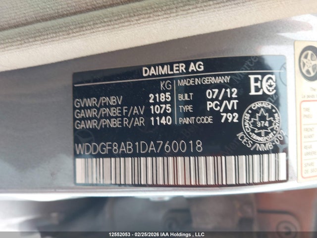 2013 Mercedes-benz C 300 4matic მანქანა იყიდება აუქციონზე, vin: WDDGF8AB1DA760018, აუქციონის ნომერი: 12552053