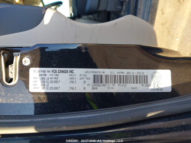 2C4RDGBG1HR877127 Dodge Grand Caravan Cvp/sxt