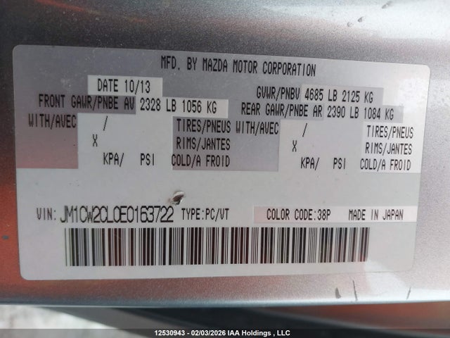 Mazda Mazda5 Gs 2014 JM1CW2CL0E0163722 Image 18