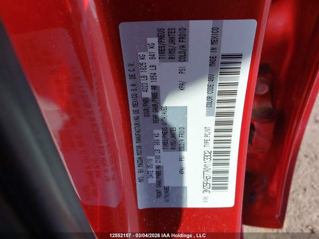 3MZBPAB77KM113302 Mazda 3