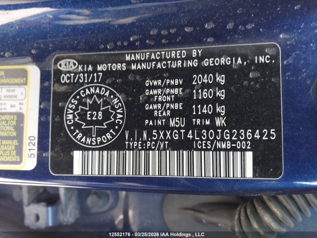 5XXGT4L30JG236425 KIA OPTIMA LX/S