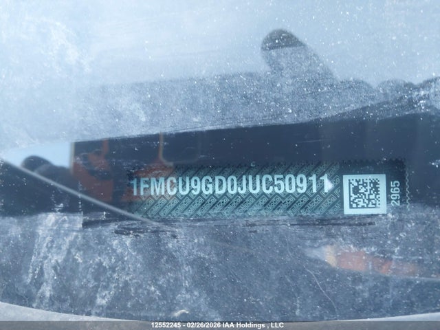Aukcja sprzedaży 2018 Ford Escape Se, vin: 1FMCU9GD0JUC50911, numer aukcji: 12552245