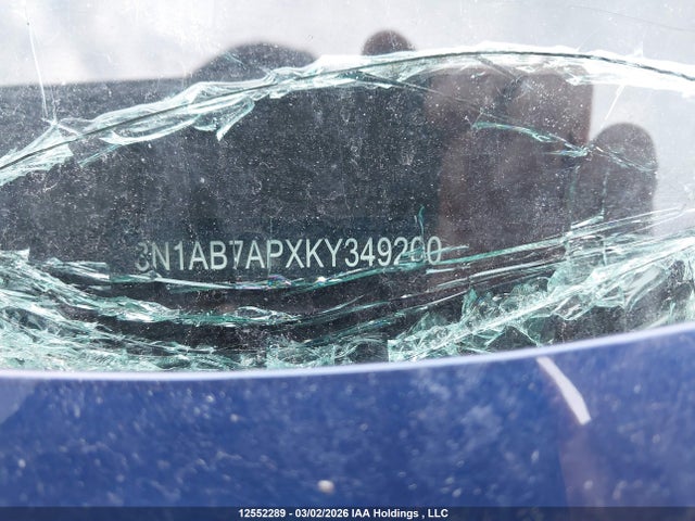 3N1AB7APXKY349200 Nissan Sentra S/sv/sr/sl