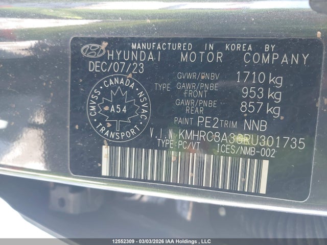 Продажа на аукционе авто 2024 Hyundai Venue Preferred, vin: KMHRC8A36RU301735, номер лота: 12552309