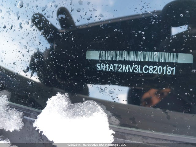 5N1AT2MV3LC820181 Nissan Rogue S/sl/sv