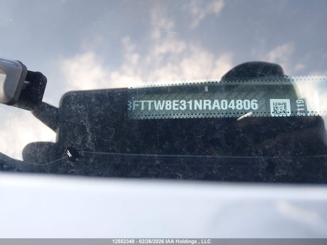 Aukcja sprzedaży 2022 Ford Maverick Xl, vin: 3FTTW8E31NRA04806, numer aukcji: 12552348