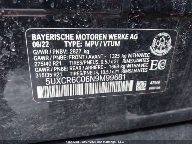 5UXCR6C06N9M99681 BMW X5 Xdrive40i