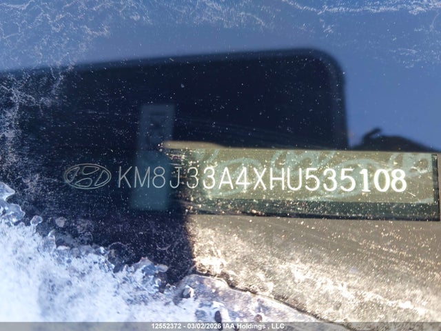 KM8J33A4XHU535108 Hyundai TUCSON SE