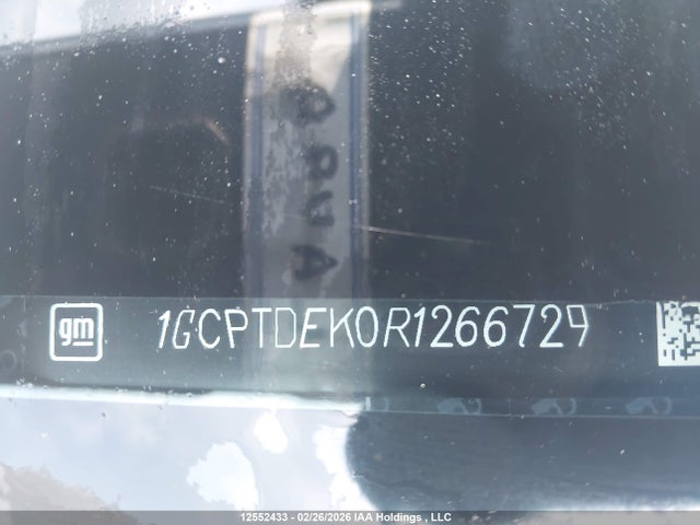 12552433 :رقم المزاد ، 1GCPTDEK0R1266729 vin ، 2024 Chevrolet Colorado Z71 4wd مزاد بيع