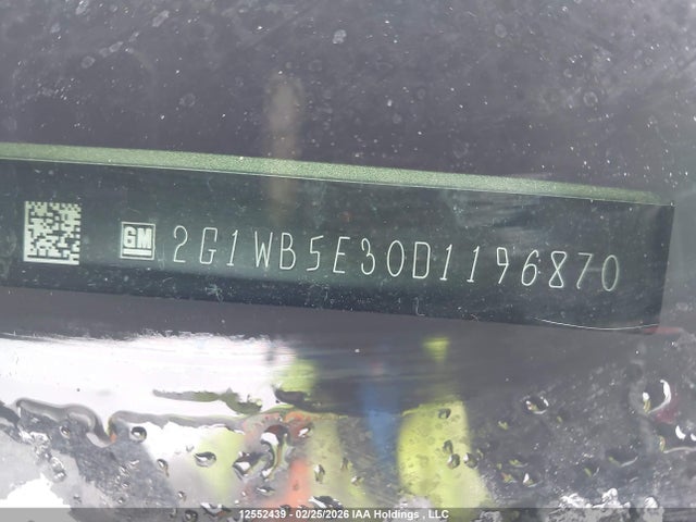 Продажа на аукционе авто 2013 Chevrolet Impala Lt, vin: 2G1WB5E30D1196870, номер лота: 12552439