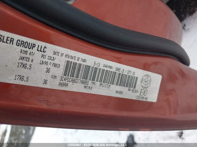 Продаж на аукціоні авто 2013 Dodge Journey Se, vin: 3C4PDCAB6DT706855, номер лоту: 12552467