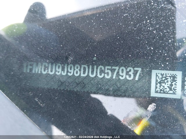 2013 Ford Escape მანქანა იყიდება აუქციონზე, vin: 1FMCU9J98DUC57937, აუქციონის ნომერი: 12552521