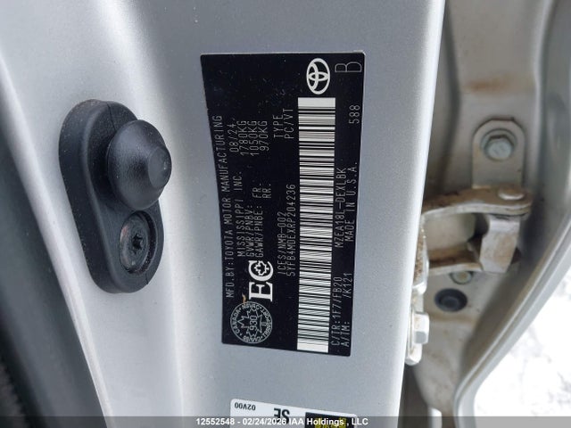 12552548 :رقم المزاد ، 5YFB4MDEXRP204236 vin ، 2024 Toyota Corolla Le مزاد بيع