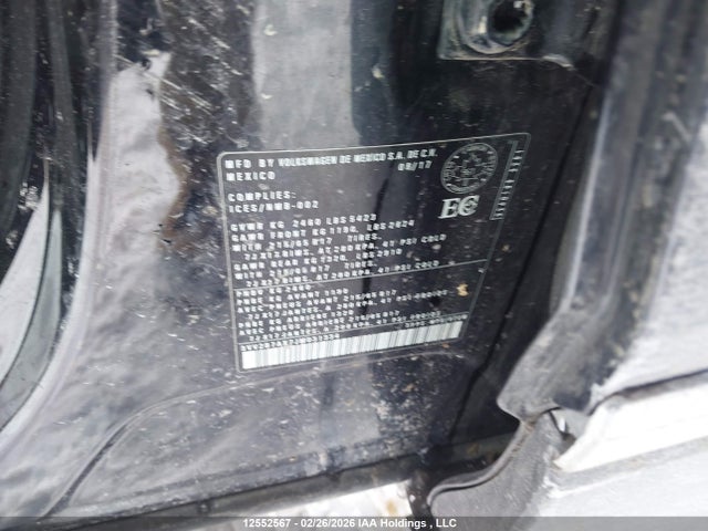 12552567 :رقم المزاد ، 3VV2B7AX7JM031334 vin ، 2018 Volkswagen Tiguan Comfortline مزاد بيع