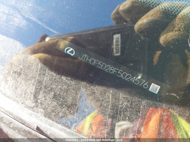 2015 Lexus Is 250 მანქანა იყიდება აუქციონზე, vin: JTHCF5D28F5024576, აუქციონის ნომერი: 12552581