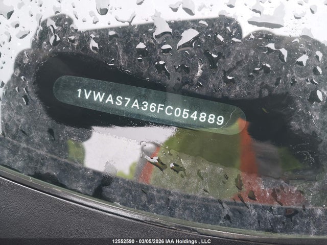 Продажа на аукционе авто 2015 Volkswagen Passat S, vin: 1VWAS7A36FC054889, номер лота: 12552590