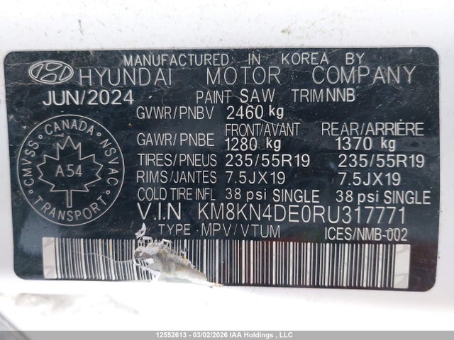 KM8KN4DE0RU317771 Hyundai Ioniq 5